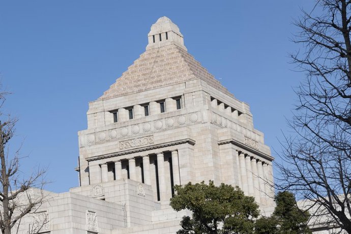 Archivo - February 1, 2023, Tokyo, Japan: The National Diet Building, the center of Japanese politics. ..The National Diet Building () is the home of the National Diet of Japan, which is the country's bicameral legislature in Nagatacho (