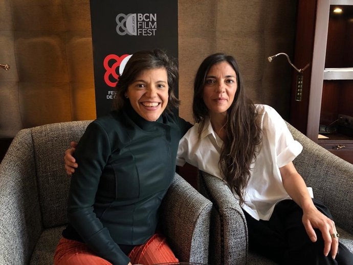 La directora Carla Subirana y la actriz Núria Prims durante la entrevista en el marco del BCN Film Festival