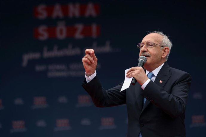 El líder del Partido Republicano del Pueblo (CHP) y principal candidato opositor a las elecciones presidenciales en Turquía, Kemal Kilidaroglu