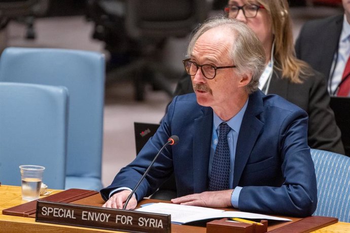 Archivo - El enviado especial de Naciones Unidas para Siria, Geir Pedersen