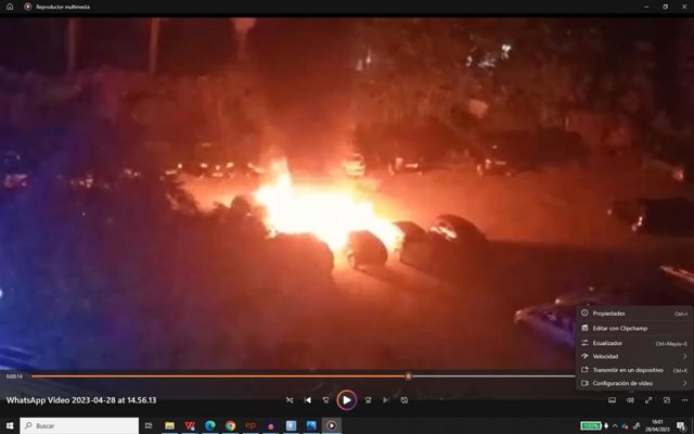 Incendio de coches de San Juan