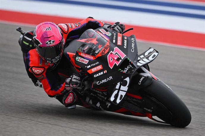 El piloto español Aleix Espargaró durante un Gran Premio del Mundial de 2023