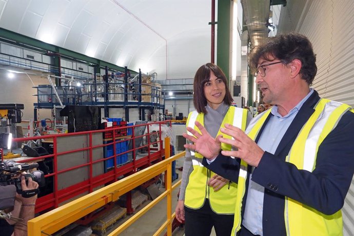 La ministra de Ciencia e Innovación, Diana Morant, visita el Laboratorio Subterráneo del Canfranc, una Infraestructura Científico Técnica Singular de España.