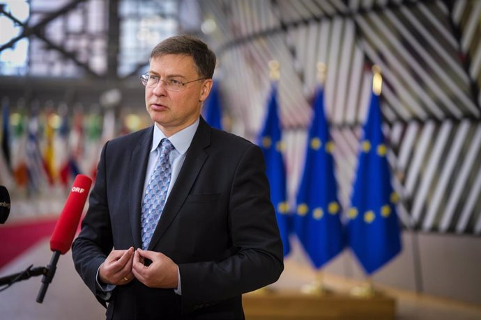 Archivo - El vicepresidente ejecutivo de la Comisión Europea, Valdis Dombrovskis.