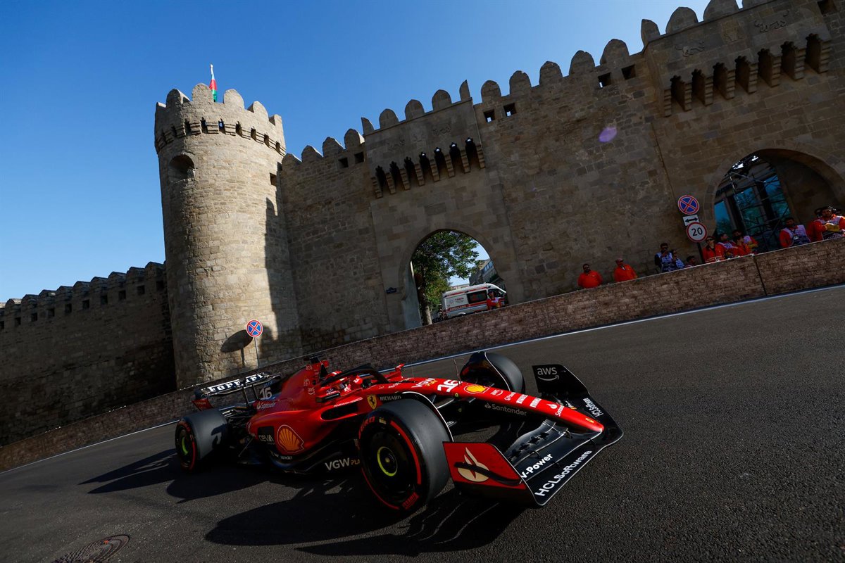 Leclerc commands again in Baku and will start from pole position in the