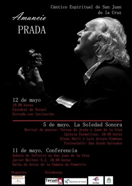 El cantautor Amancio Prada ofrecerá un concierto en Teruel el 12 de mayo.