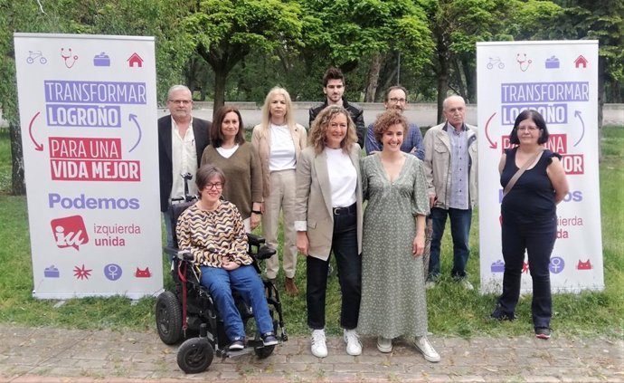 Podemos-IU presentan en Logroño "un equipo valiente" para hacer "verdaderas políticas de izquierdas" en la ciudad