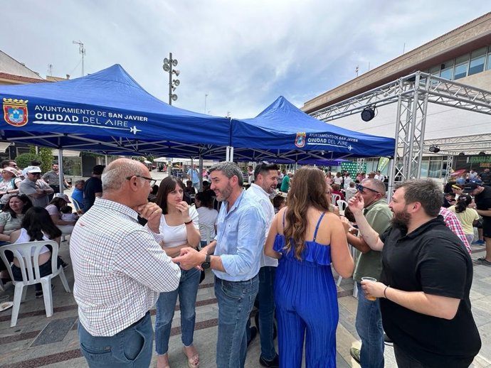 El consejero de Agua, Agricultura, Ganadería y Pesca, Antonio Luengo, en la II Jornada Gastronómica del Pimiento, en San Javier