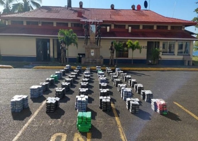 Cocaína incautada en el mar Caribe colombiano