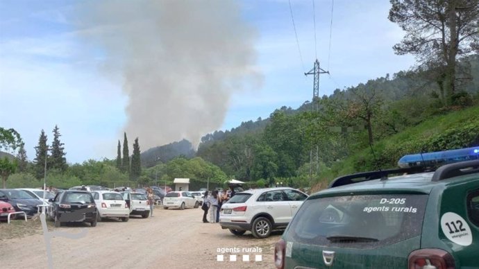 Imagen del humo del incendio