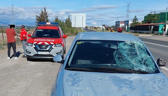 Vehículo implicado en el atropello.