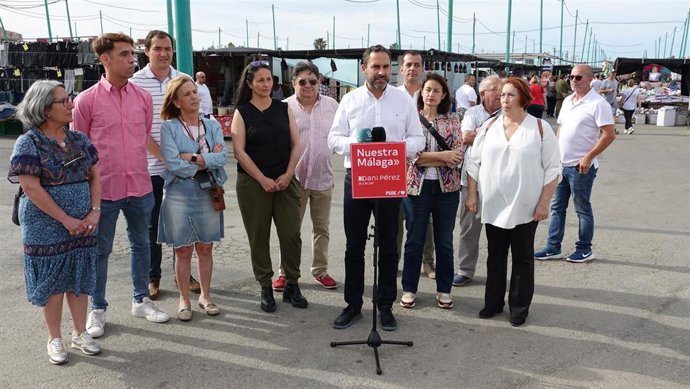 El candidato socialista a la Alcaldía de Málaga, Daniel Pérez.