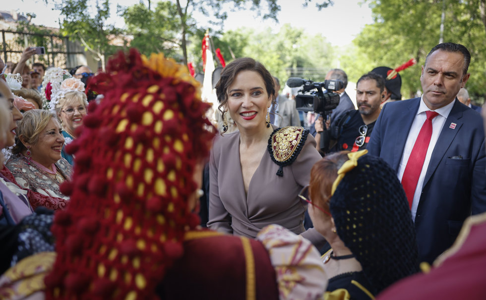 La presidenta regional, Isabel Díaz Ayuso, en los actos del 2 de mayo