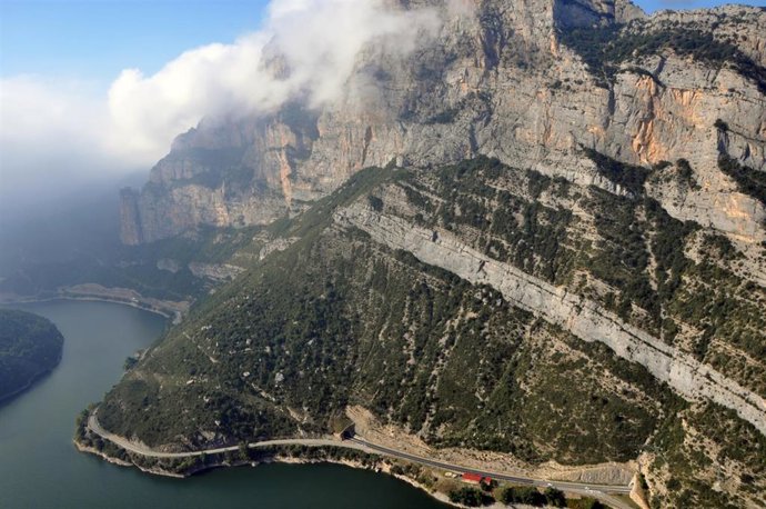 La C-14 en su paso por Peramola (Lleida).