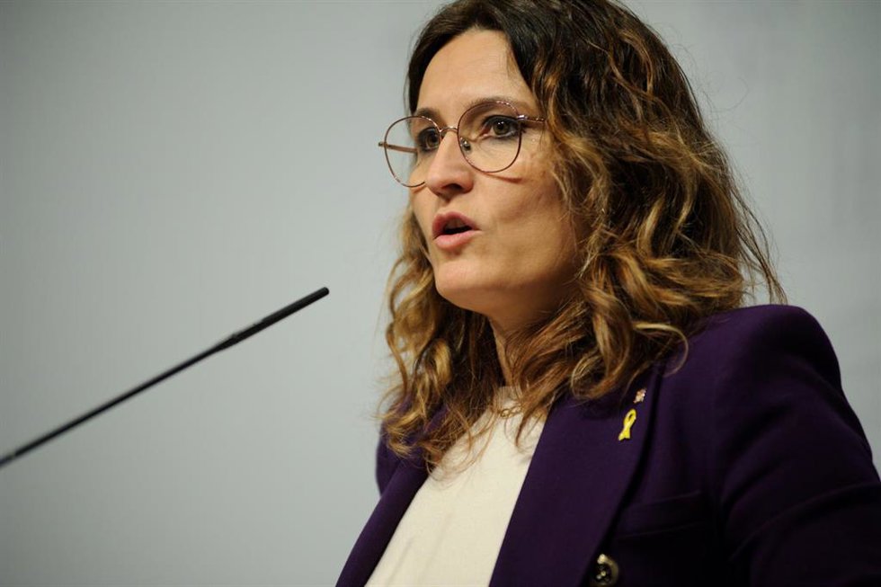 Archivo - La consellera de Presidncia de la Generalitat, Laura Vilagr, comparece para informar sobre el acuerdo de Presupuestos, en el Palau de la Generalitat, a 1 de febrero de 2023, en Barcelona, Catalunya.