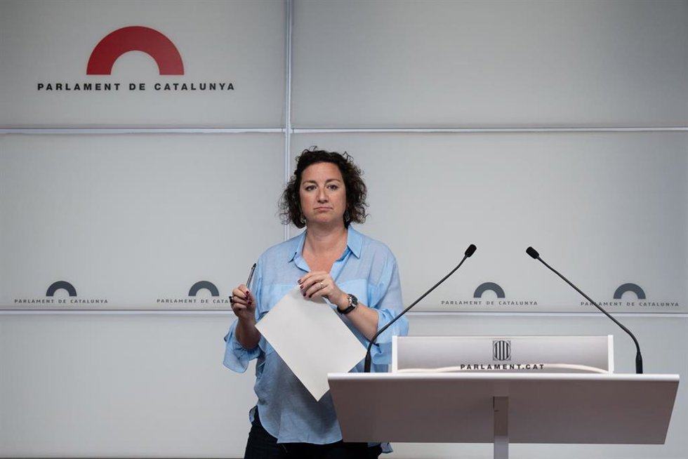 Archivo - La portavoz del Partido Socialista de Cataluña en el Parlament, Alícia Romero