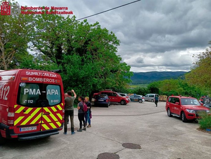 Dispositivo de búsqueda de la persona desaparecida en Gollano.