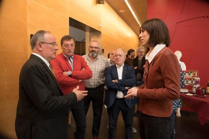 La ministra de Ciencia e Innovación, Diana Morant, en su visita a la provincia de Huesca.