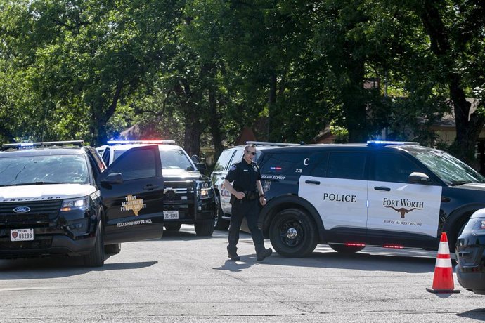 Archivo - Agentes de Policía en Texas