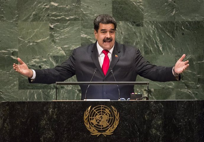 El presidente de Venezuela, Nicolás Maduro, en la sede de Naciones Unidas