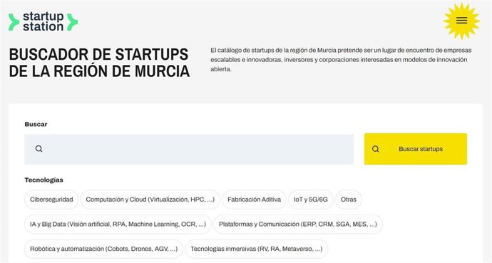 Portada de la web Startup Station