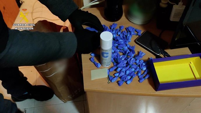 Material intervenido en la operación