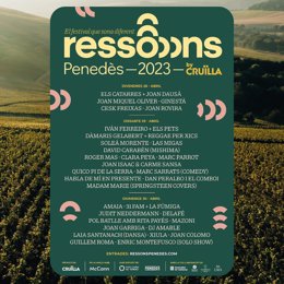 El cartel del festival Ressons Peneds by Crulla