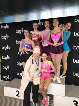 El Club Hielo Rioja cierra su temporada con seis medallas en la final del Campeonato de Liga Norte celebrado en Vitoria