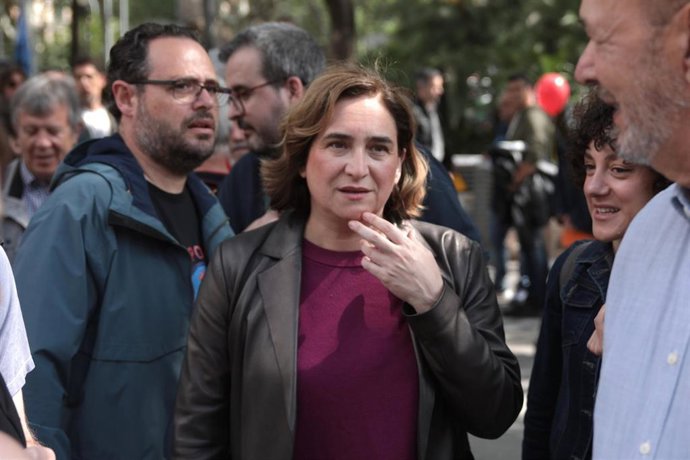 Colau en la manifestación