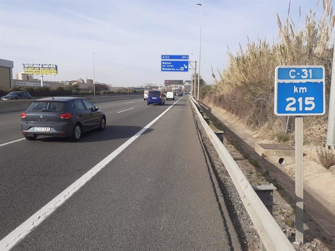 Imagen de la carretera C-31