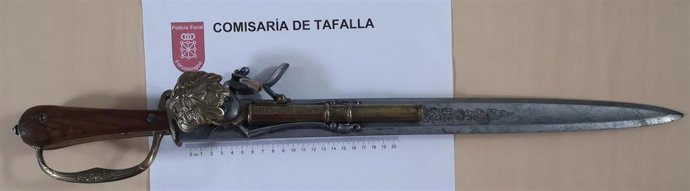 Imagen del arma incautada