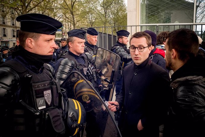 Imagen de archivo de las protestas en Francia contra la reforma de las pensiones.