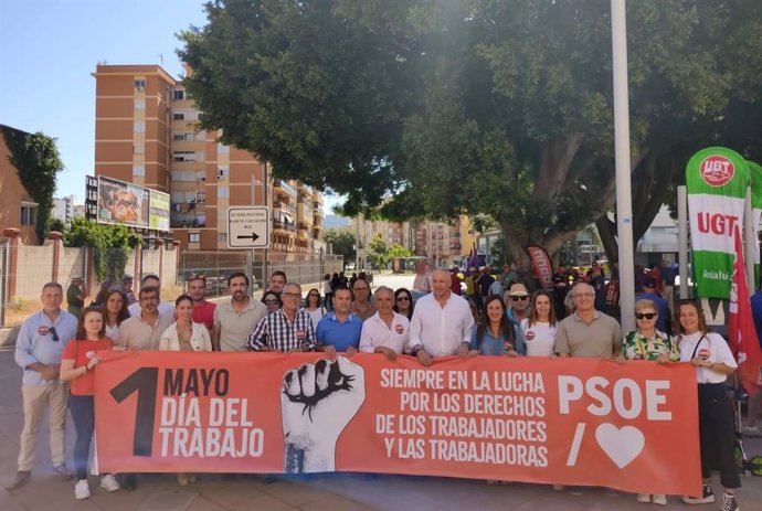 Marcha del Primero de Mayo en Cádiz