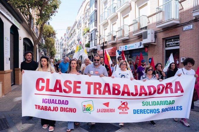 Manifestación del Primero de Mayo en Huelva