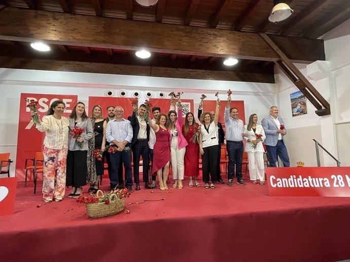 María Eugenia Limón, en la presentación oficial de la candidata del PSOE de Villarrasa, Teresa Castellano.