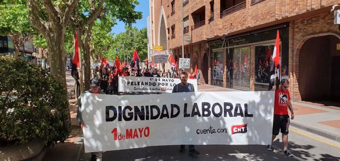 CNT La Rioja reivindica el 1 de Mayo en Logroño "la dignidad laboral"