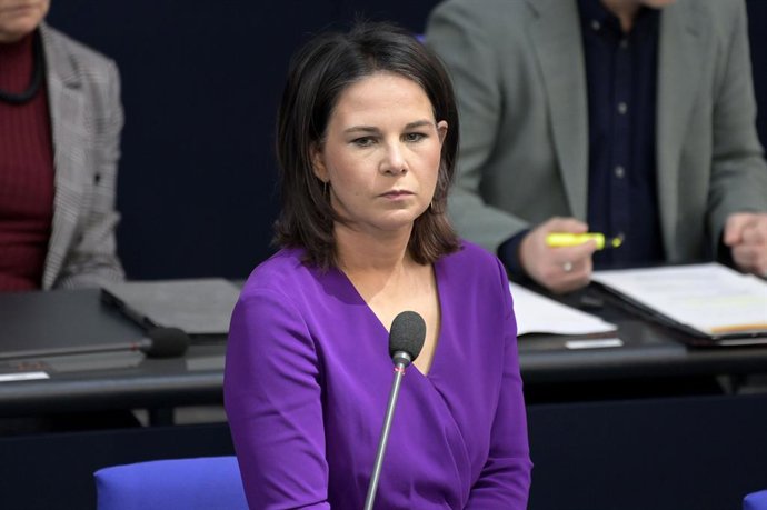 April 19, 2023, Berlin, Berlin, Deutschland: Annalena Baerbock in der 96. Sitzung des Deutschen Bundestages im Reichstagsgebude. Berlin, 19.04.2023