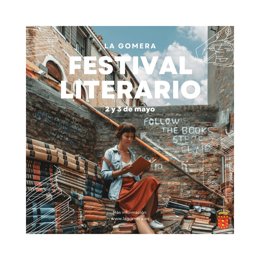Cartel del festival literario con el que el Cabildo de La Gomera cierra el programa del Día del Libro