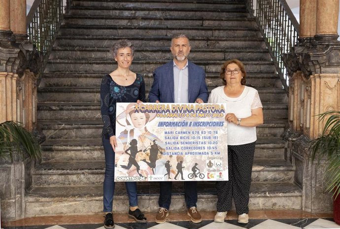 El delegado de Agricultura de la Diputación de Córdoba, Francisco Ángel Sánchez, en la presentación del cartel de la tradicional Romería de la Divina Pastora de Villaralto.