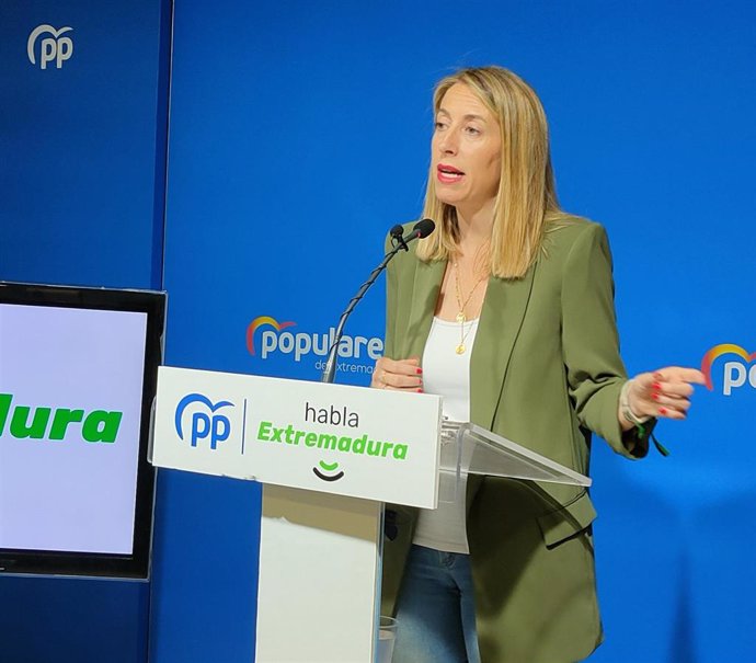 La candidata del PP a la Junta, María Guardiola.