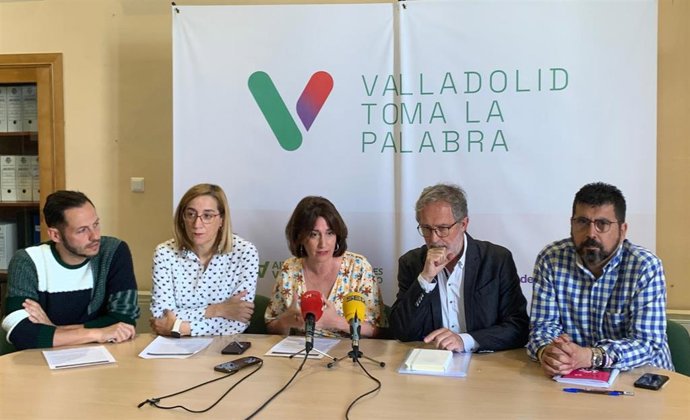 Candidatos de Valladolid Toma la Palabra en rueda de prensa.