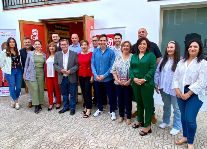Presentación de la candidatura socialista en Alhama de Granada, con Sandra García a la cabeza