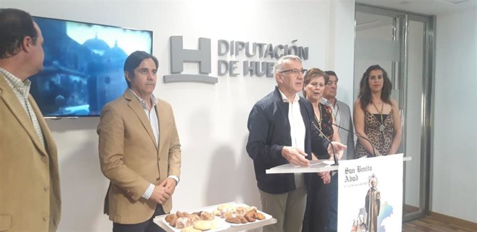 Presentación de la romería de San Benito Abad de El Cerro de Andévalo en Diputación de Huelva.