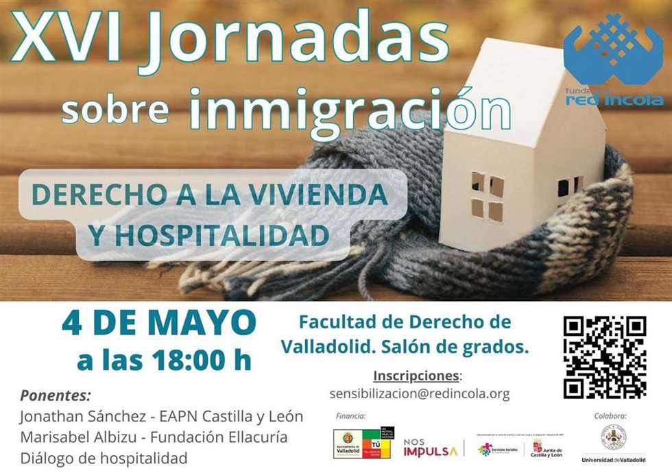 Las XVI Jornadas sobre Inmigración de Red Íncola analizan este jueves en Valladolid sobre el derecho a la vivienda