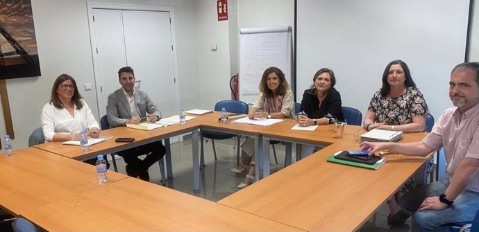 La delegada territorial de Salud y Consumo de la Junta en Córdoba, María Jesús Botella, en el encuentro con responsables de salud del área norte.