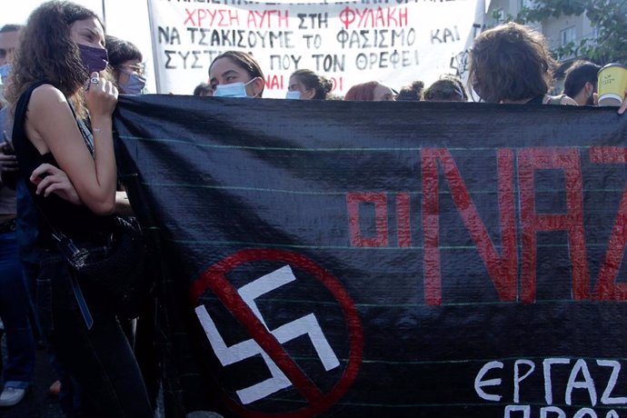 Archivo - Manifestación antifascista en Grecia