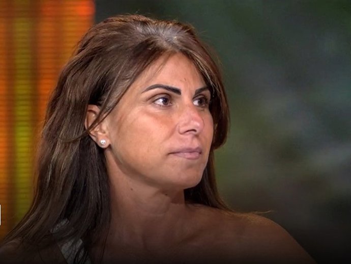 Yaiza Marrtín en el plató de 'Supervivientes'.