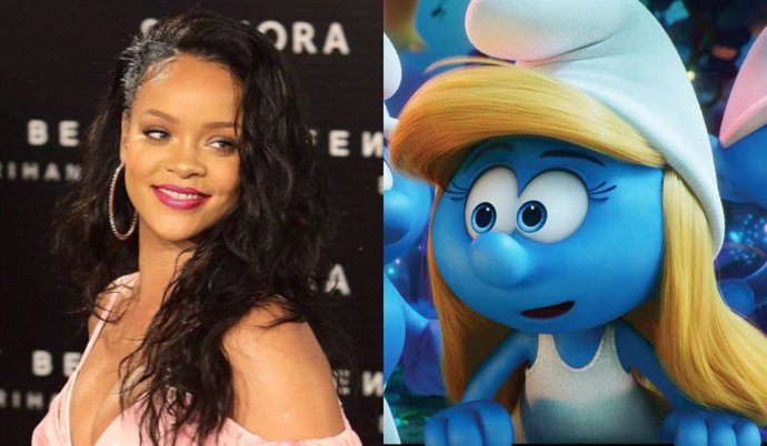 Rihanna doblará a Pitufina en la nueva película de animación de Los Pitufos