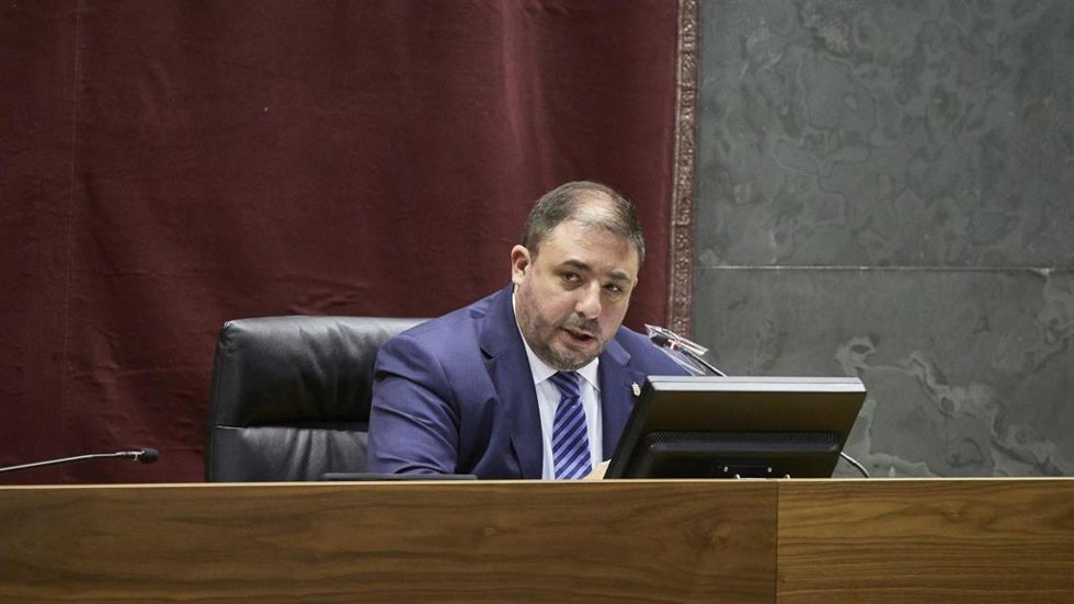Archivo - El presidente del Parlamento de Navarra, Unai Hualde, en una imagen de archivo.