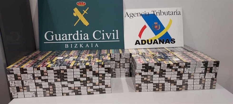 Cajetillas intervenidas.